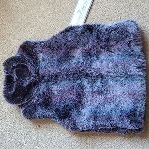 Youth girls faux fur vest